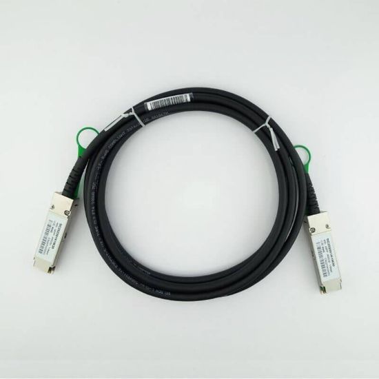Picture of JG328A HP 5M 16.4 FT X240 40G QSFP+ QSFP+ 5M Direct Attach Copper Cable. Refurbished.