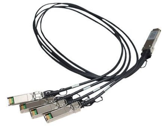 Picture of JG329A HP 1M X240 40G QSFP+ To 4X10G SFP+ 1M Direct Attach Copper Splitter Cable | Refurbished