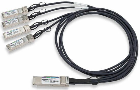 Picture of JG331A HP JG331A 5m X240 Qsfp+ 4x10g Sfp+ Infiniband Splitter Network Cable. New Bulk Pack.