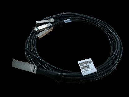Picture of JL284A HP X240 QSFP28 4xSFP28 5m Direct Attach Copper Cable QSFP28/SFP28 for Network Device, Switch 12.50 GB/s 16.40 ft 1 Pack 1 x QSFP28 Male Network 4 x SFP28 Male Network. Refurbished
