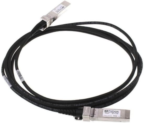 Picture of JL294A HP X240 25G SFP28 to SFP28 1m Direct Attach Copper Cable SFP28 for Network Device, Switch 3.13 GB/s 3.28 ft 1 x SFP28 Male Network 1 x SFP28 Male Network. Refurbished.