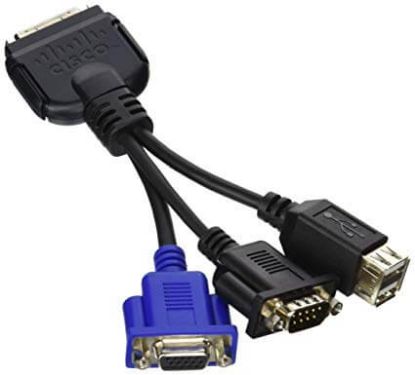 Picture of N20-BKVM Cisco 9 Pin DB-9 KVM Cable Adapter | New Factory Sealed