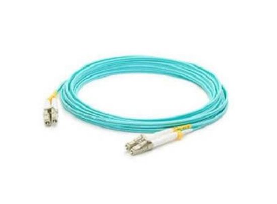 Picture of QK737A HP 50M Premierflex OM4 LC/LC Multi Mode Optical Cable. New Bulk Pack.