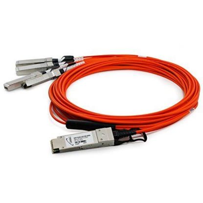 Picture of QSFP-4X10G-AOC15M Cisco 15m Compatible 40G to 4x10G SFP+ AOC Cable. New Factory Sealed.
