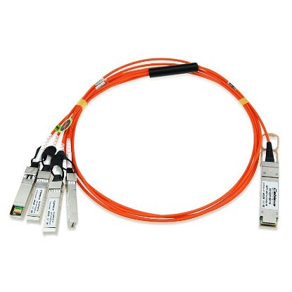 Picture of QSFP-4X10G-AOC1M= Cisco QSFP to 4 SFP+ Active Optical Breakout Cable | Refurbished