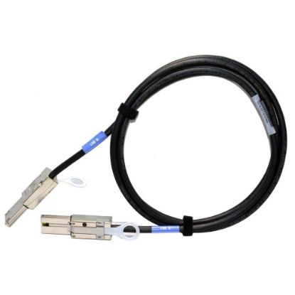 Picture of W390D Dell 2M External 4X Mini-SAS To Mini SAS Cable. Refurbished.