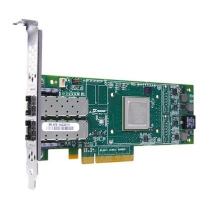 Picture of 406-BBBH Dell 16GBPS Dual Port PCI-E 3.0 Fiber Channel HBA with Both Bracket | New Bulk Pack