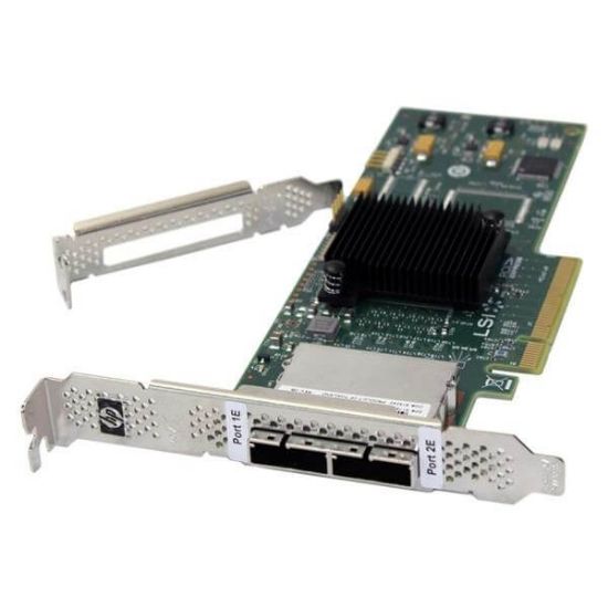 Picture of 617824-001 HP SAS 9200-8E 6GBPS 8 Ports PCI-E X8 Low Profile Host Bus Adapter | New Bulk Pack
