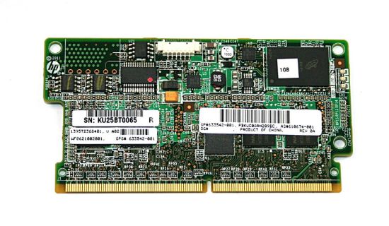 Picture of 633542-001 HP 1GB Flash Backed Write Cache Module SA P-Series Controller Card | New Bulk Pack