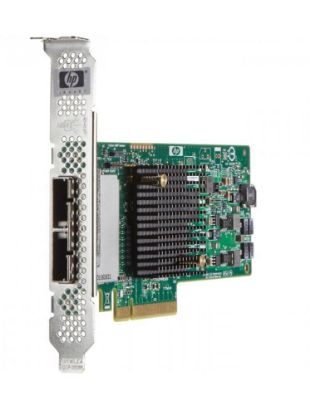 Picture of 660087-001 HP H221 6GB/S 8 Channel PCI-E 2.0 X8 SAS Host Bus Adapter For G8. New Bulk Pack.