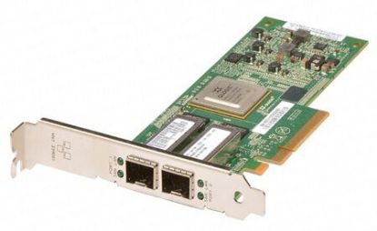 Picture of 8MM6K Dell QLE8152 10GB Dual Port PCI-E Fibre Channel CNA Host Bus Adapter. New Bulk Pack.