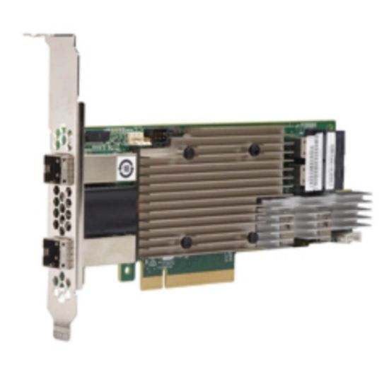 Picture of 9380-8I8E Lsi Logic SAS 8 Internal 8 External Ports Raid 0/1/5/50/6 PCI-E 3.0 2G DDRIII MD2 NO CBL W/SW/LP Bracket. New Sealed 3 Years Lsi Logic Warranty.