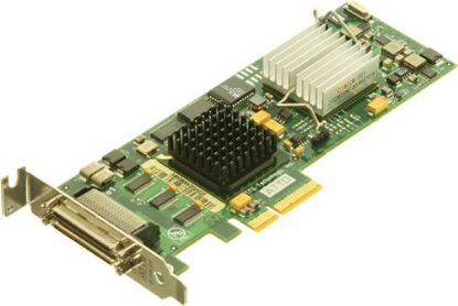 Picture of AH627A HPE Storageworks Dual Channel PCI-Express X4 Ultra320e LVD SCSI Host Bus Adapter. New Bulk Pack.