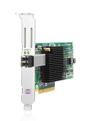 Picture of AJ762B HP Storageworks 81E 8GB Single Port PCI Fibre Channel Host Bus Adapter. New Factory Sealed 3 Years HP Warranty.