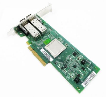 Picture of AJ764A HP Storageworks 82Q 8GB Dual Port PCI-E Fibre Channel Host Bus Adapter With Both Brackets. New Bulk Pack.