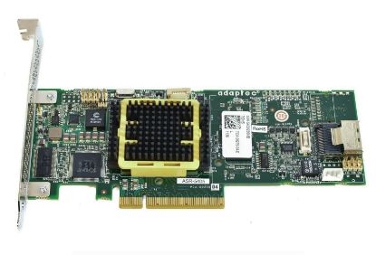 Picture of ASR-5405Z Adaptec 5Z PCI Express X8 4-Port 512MB Cache SAS Raid Controller Card With Both Brackets. New Bulk Pack.