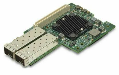 Picture of BCM957414M4142C Broadcom Dual-Port 25 GB/S SFP28 Ethernet PCI Express 3.0 X8 OCP 2.0 Mezzanine Card. New Bulk Pack.