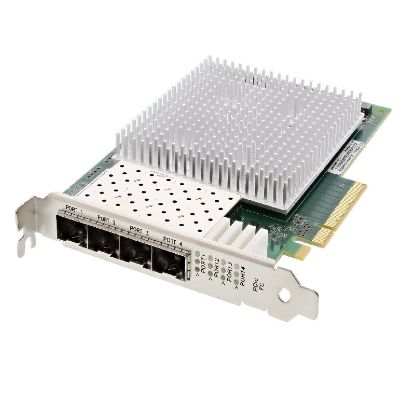 Picture of Dell QLE2694-DELL Qlogic 16GB Quad Port PCI-E Fibre Channel Host Bus Adapter | New Bulk Pack