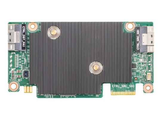 Picture of FW25F Dell PERC H345 12GB/s PCIE 3.0 2x8 Internal SAS Connectors Front Controller. New Bulk Pack.