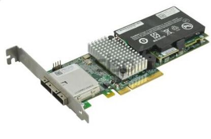 Picture of K37HT Dell Megaraid 9280-8E 6GB 8-Port PCI-E Low Profile SAS Raid Controller With 512MB Cache And Battery. New Bulk Pack.