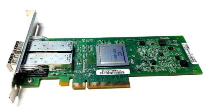 Picture of KV00H Dell Sanblade 8GB Dual Channel PCI-Express 8X Fibre Channel Host Bus Adapter With Both Brackets. New Bulk Pack.