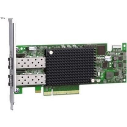 Picture of LPE16002B-M6 Emulex 16GB Dual Port PCI Express 3.0 Fibre Channel Host Bus Adapter With Standard Bracket. New Bulk Pack.