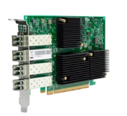 Picture of LPE31004-M6-SIO Broadcom 4-port 16G FC Short Wave Optical – Lc SFP+ Full-height Storage HBA . New Bulk Pack.