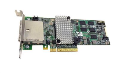 Picture of LSI00205 LSI Logic Megaraid 9280-8E 6GB 8-Port PCI-E Low Profile SAS Raid Controller With 512MB Cache And Battery. New Bulk Pack.