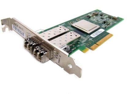 Picture of MFP5T Dell Sanblade 8GB Dual Channel PCI-Express 8X Fibre Channel Host Bus Adapter With Standard Bracket. New Bulk Pack.