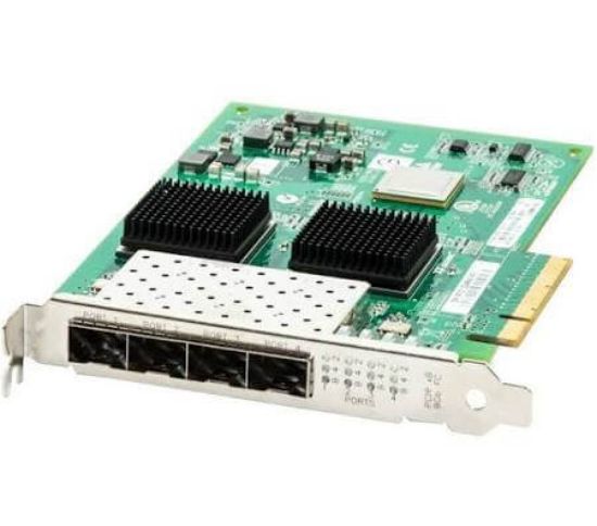 Picture of PX4810402-01 Qlogic 8GB Quad Port PCI-E X8 Fibre Channel Host Bus Adapter. New Bulk Pack.