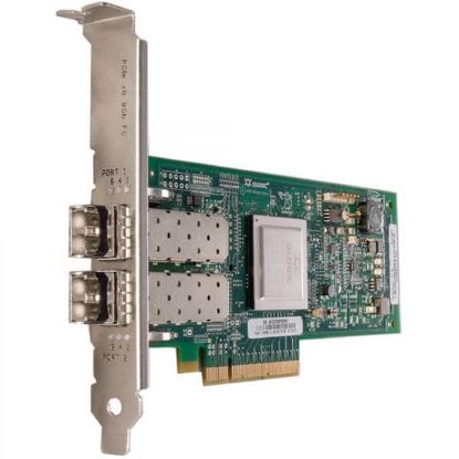 Picture of QLE2562-CK QLogic Dual-Ports LC 8GBPS Fibre Channel PCI-E 2.0 X8 HBA | New Bulk Pack