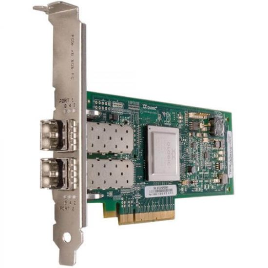 Picture of QLE2562-CK QLogic Dual-Ports LC 8GBPS Fibre Channel PCI-E 2.0 X8 HBA | New Bulk Pack