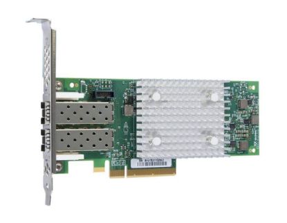 Picture of QLE2742-SR-E-SP QLogic Sanblade 32GB Dual Port PCI-E GEN3X8 Fibre Channel Host Bus Adapter. New Bulk Pack.