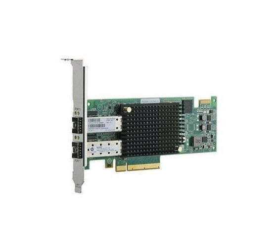 Picture of SN1100E-2P HP 16GB Dual Port PCI Express 3.0 Fibre Channel Host Bus Adapter With Standard Bracket. New Bulk Pack.