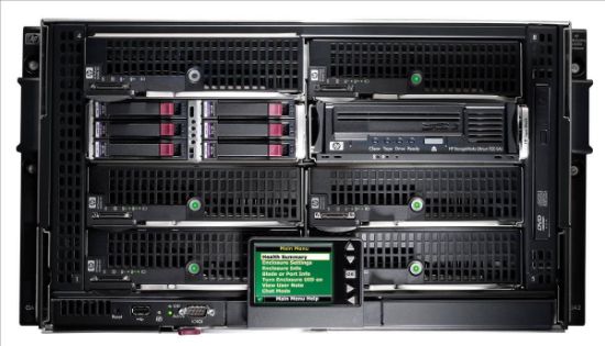 Picture of 696909-B21 HP BLC3000 Platinum Enclosure With 4 AC Power Supplies 6 Fans Rohs Trial IC LIC. Refurbished.