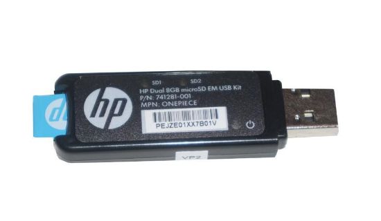 Picture of 741281-001 HP 8GB DUAL MICROSD EM USB KIT. Refurbished.