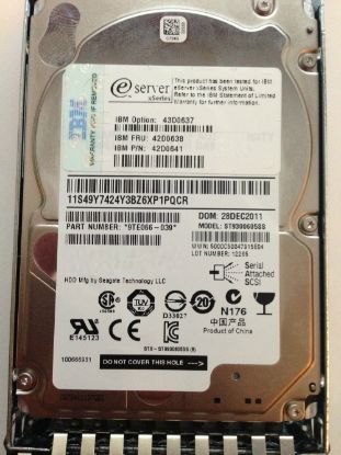 Picture of 00WH130 IBM 8TB 7.2K RPM SATA-6GBPS 3.5Inch Lff G2 Hot Swap 512e Hard Drive With Tray. Refurbished.