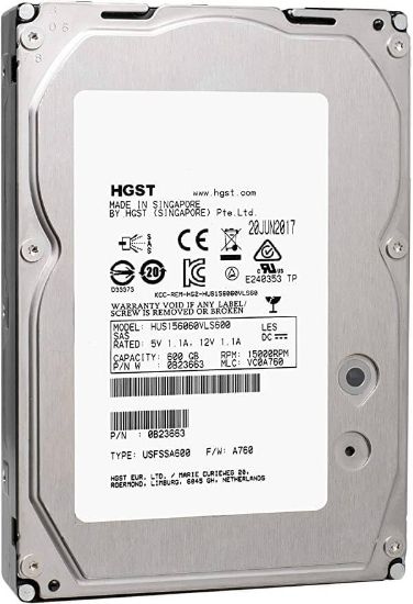 Picture of 0B24473 HGST Hitachi Ultrastar 600GB 15K RPM SAS 6GBPS 64MB Hard Drive | Refurbished