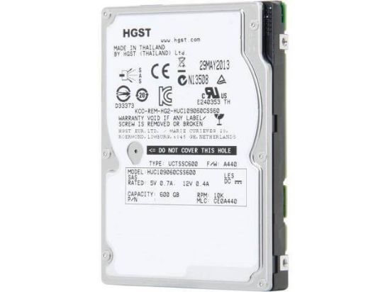 Picture of 0B25662 Hitachi Ultrastar C10K600 600GB 10K RPM SAS-6GBITS 64MB Buffer Internal Hard Drive | Refurbished