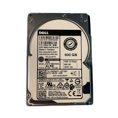 Picture of 0B34156 Dell Ultrastar C10k1800 600GB 10K RPM SAS 12GBPS 128MB Enterprise Hard Drive | Refurbished
