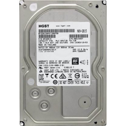 Picture of 0F22815 Hitachi 4TB 7200RPM SAS 12GBPS 128MB SE Hard Drive | Refurbished