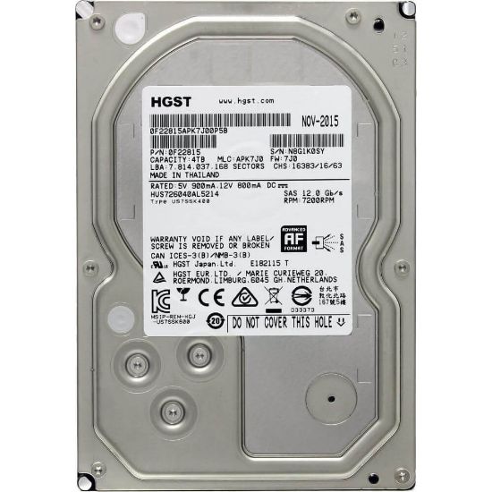 Picture of 0F22815 Hitachi 4TB 7200RPM SAS 12GBPS 128MB SE Hard Drive | Refurbished