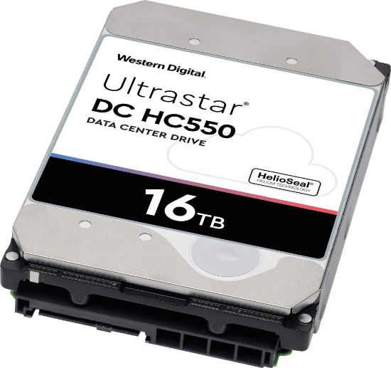 Picture of 0F38462 Western Digital Ultrastar DC HC550 16TB 7.2K RPM SATA-6GBPS 512MB Buffer 512E SE 3.5inch Helium Platform Enterprise Hard Drive. New Factory Sealed 3 Years Western Digital Warranty.