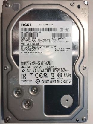 Picture of 1W10017 HGST Ultrastar 7K2 2TB 7.2K RPM SATA-6GBPS 128MB Buffer 3.5Inch Enterprise Hard Drive | Brand New | Dell OEM
