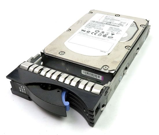 Picture of 26K5839 IBM 300GB 10K RPM SAS 3.0 GBPS 3.5 16MB Cache Hot Swap Hard Drive. Refurbished.