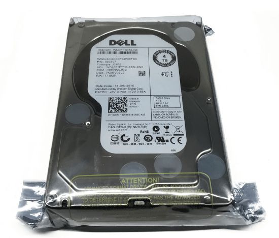 Picture of 400-ADJW Dell 4TB 7.2K RPM SAS-12GBPS Hard Drive | Refurbished