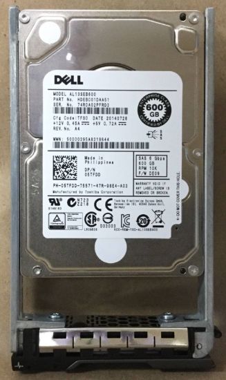 Picture of 400-AFSK Dell 600GB 15K RPM SAS-12GBPS SFF Hard Drive For Server | Brand New