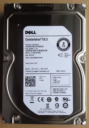 Picture of 400-ALRU Dell 2TB 7.2K RPM SAS 12GBPS 512N LFF Hard Drive | New Bulk Pack
