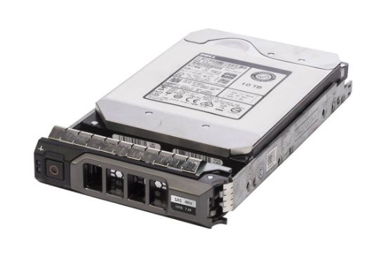 Picture of 400-ATKZ Dell 10TB 7.2K RPM SAS 12GBPS 512E LFF Hard Drive for Server | Refurbished