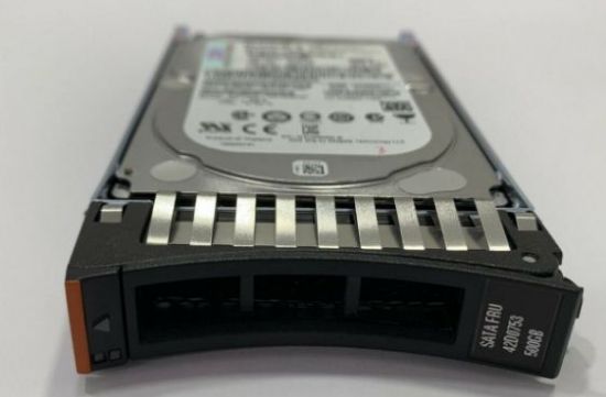 Picture of 42D0753 IBM SATA 3GBPS 500GB 7.2K RPM SATA 3GBPS 2.5inch SFF Slim Hot Swap Hard Drive With Tray. Refurbished.